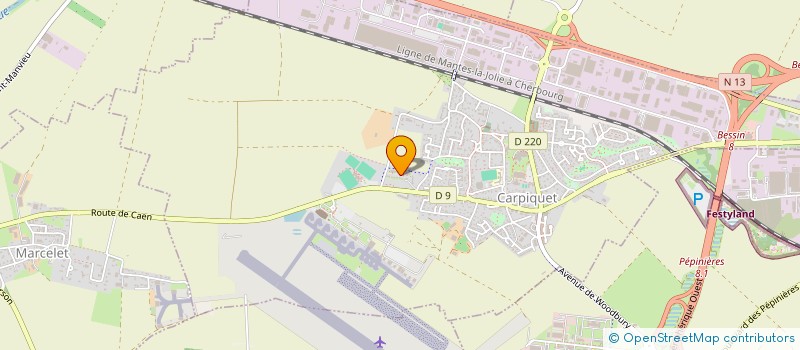 localisation de l'entreprise MADAME HELENE MALIN  CARPIQUET