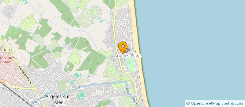 localisation de l'entreprise MADAME HELENE MANENT  ARGELES-SUR-MER