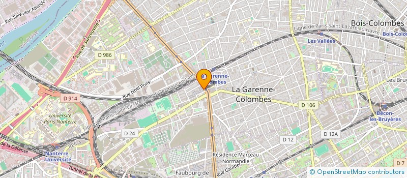 localisation de l'entreprise MADAME HELENE MANGA NGOBO  LA GARENNE-COLOMBES