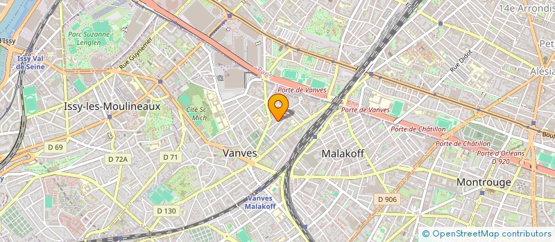 localisation de l'entreprise MADAME HELENE MANGIARDI  VANVES