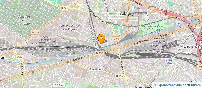 localisation de l'entreprise MADAME HELENE MANORAJH  BOBIGNY