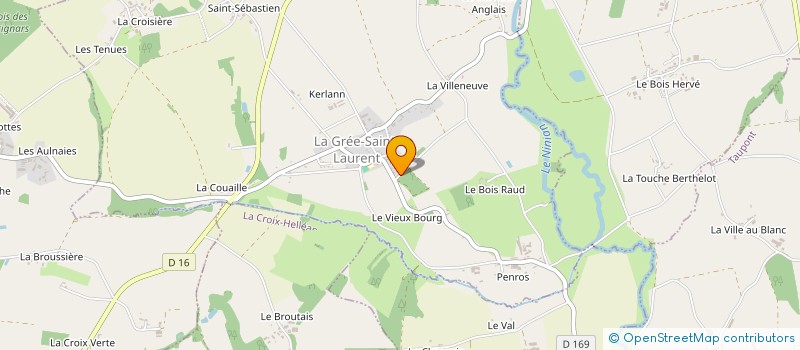 localisation de l'entreprise MADAME HELENE MANSION-MARTY  LA GREE-SAINT-LAURENT