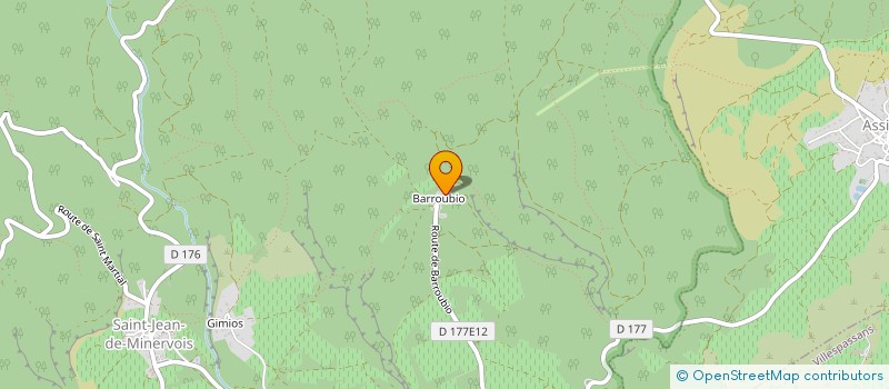 localisation de l'entreprise MADAME HELENE MARCON  SAINT-JEAN-DE-MINERVOIS