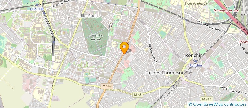 localisation de l'entreprise MADAME HELENE MARCOZ à FACHES-THUMESNIL