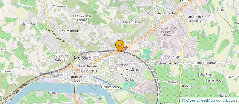 localisation de l'entreprise MADAME HELENE MARCUS à MOISSAC