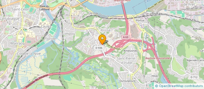 localisation de l'entreprise MADAME HELENE MARESCASSIER  SAINT-PIERRE-D'IRUBE