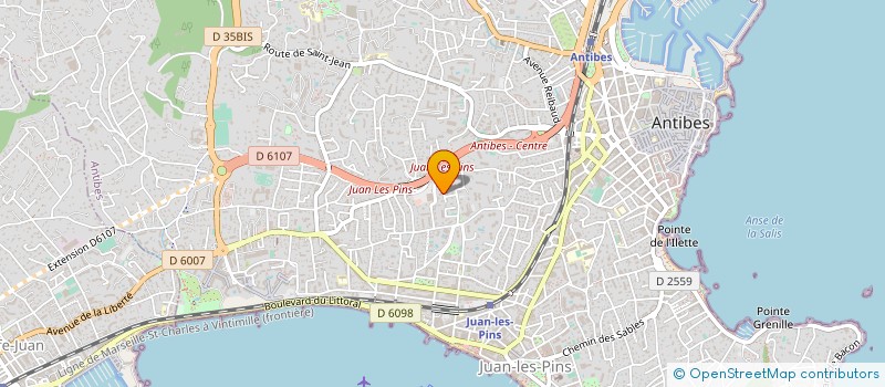 localisation de l'entreprise MADAME HELENE-MARIE BATTAGLIA à ANTIBES