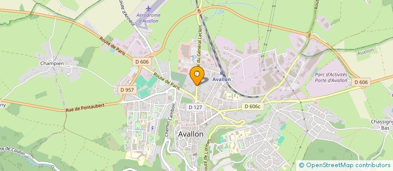 localisation de l'entreprise MADAME HELENE MARIE HAZOTTE  AVALLON