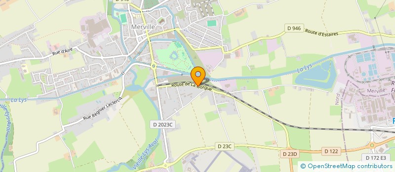 localisation de l'entreprise MADAME HELENE MARIE LEFEBVRE  MERVILLE