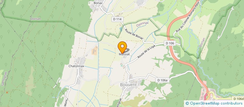 localisation de l'entreprise MADAME HELENE MARIN à OYONNAX