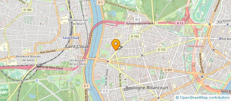 localisation de l'entreprise MADAME HELENE MARIN-PACHE à BOULOGNE-BILLANCOURT