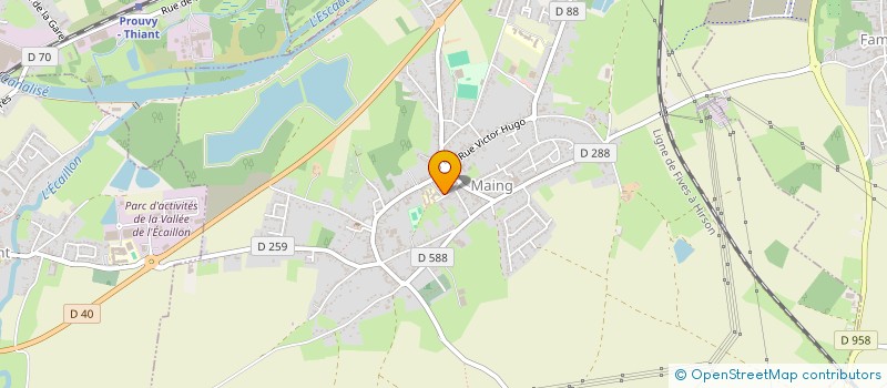 localisation de l'entreprise MADAME HELENE MARQUEGNIES  MAING