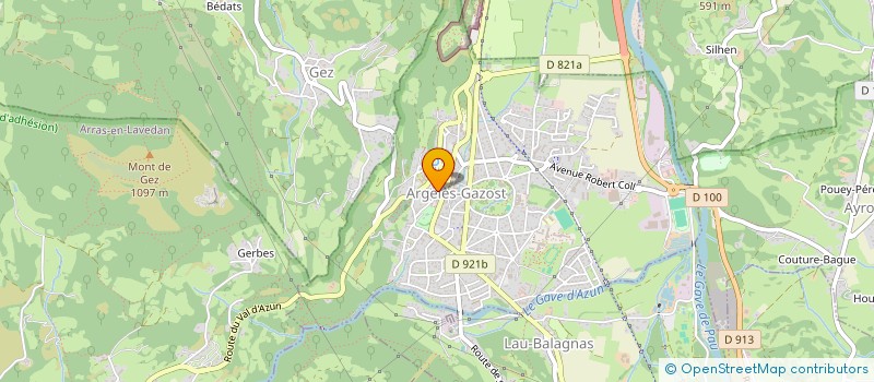 localisation de l'entreprise MADAME HELENE MARTEAU à ARGELES-GAZOST