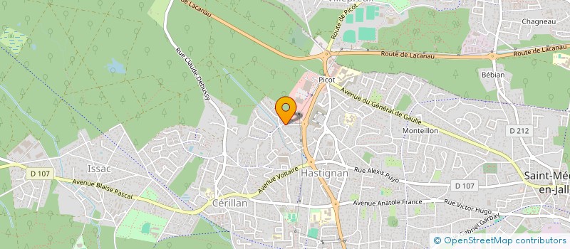 localisation de l'entreprise MADAME HELENE MARTEAU  SAINT-MEDARD-EN-JALLES