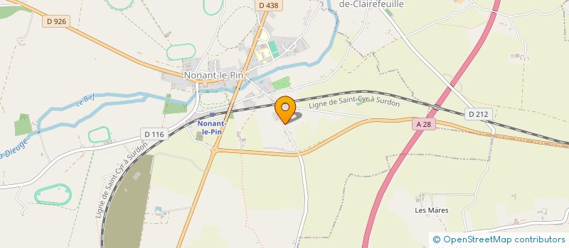 localisation de l'entreprise MADAME HELENE MARTEL à NONANT-LE-PIN