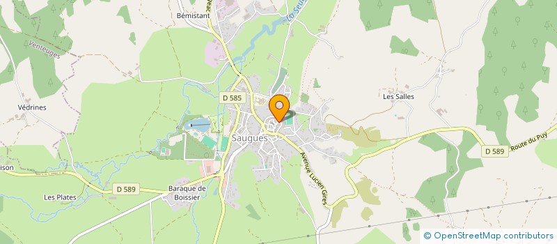 localisation de l'entreprise MADAME HELENE MARTIN  SAUGUES