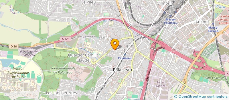 localisation de l'entreprise MADAME HELENE MARTIN à PALAISEAU