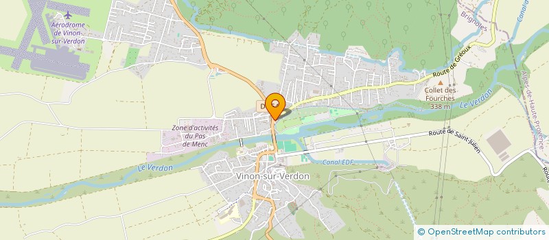 localisation de l'entreprise MADAME HELENE MARTIN  VINON-SUR-VERDON