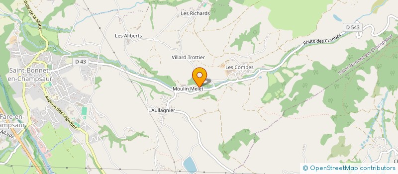 localisation de l'entreprise MADAME HELENE MARTIN  SAINT-BONNET-EN-CHAMPSAUR