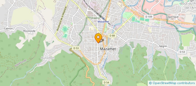 localisation de l'entreprise MADAME HELENE MARTIN  MAZAMET