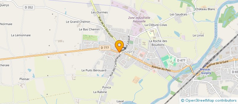 localisation de l'entreprise MADAME HELENE MARTIN à GUIPRY-MESSAC