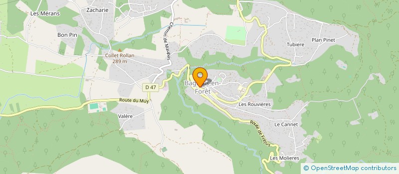 localisation de l'entreprise MADAME HELENE MARTINACHE à BAGNOLS-EN-FORET