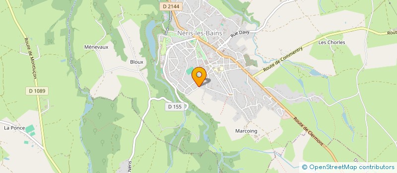 localisation de l'entreprise MADAME HELENE MARTINS-BLANCHONNET à NERIS-LES-BAINS