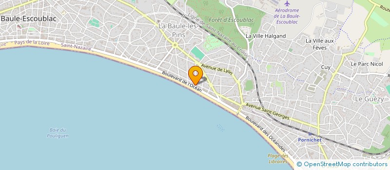 localisation de l'entreprise MADAME HELENE MASSIEUX  LA BAULE-ESCOUBLAC