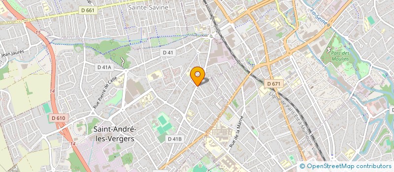 localisation de l'entreprise MADAME HELENE MATHIEU  SAINT-ANDRE-LES-VERGERS