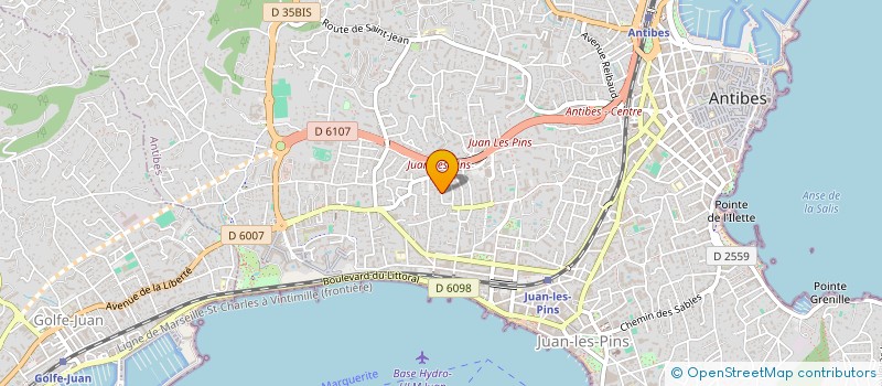 localisation de l'entreprise MADAME HELENE MATTA à ANTIBES
