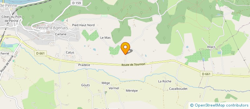 localisation de l'entreprise MADAME HELENE MAUREL à PENNE D'AGENAIS