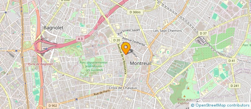 localisation de l'entreprise MADAME HELENE MAURI à MONTREUIL