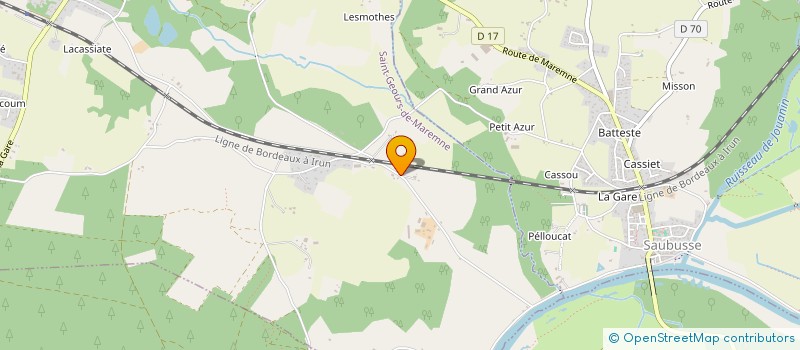 localisation de l'entreprise MADAME HELENE MAYEREAU-CASAMAYOU  SAINT-GEOURS-DE-MAREMNE