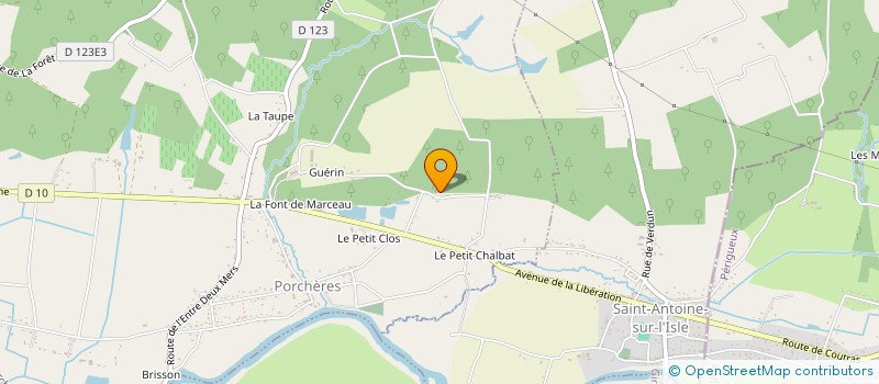 localisation de l'entreprise MADAME HELENE MAYET  LE PIZOU