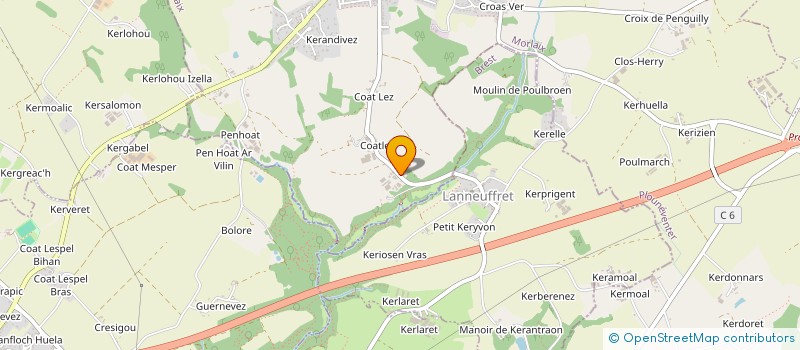 localisation de l'entreprise MADAME HELENE MAZE  PLOUNEVENTER