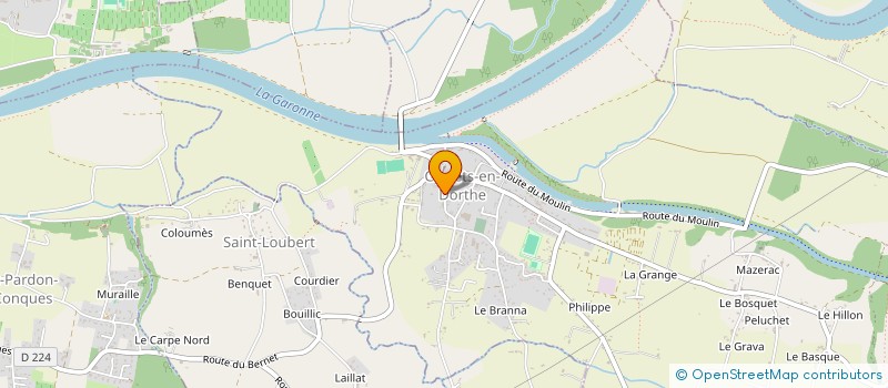 localisation de l'entreprise MADAME HELENE MAZEAU  CASTETS ET CASTILLON