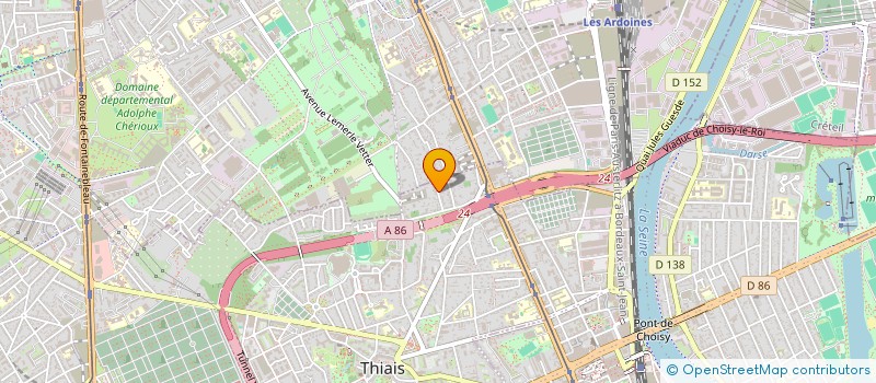 localisation de l'entreprise MADAME HELENE MEMBRIVES  THIAIS