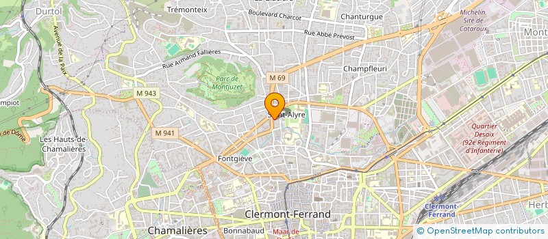 localisation de l'entreprise MADAME HELENE MENAGE  CLERMONT-FERRAND