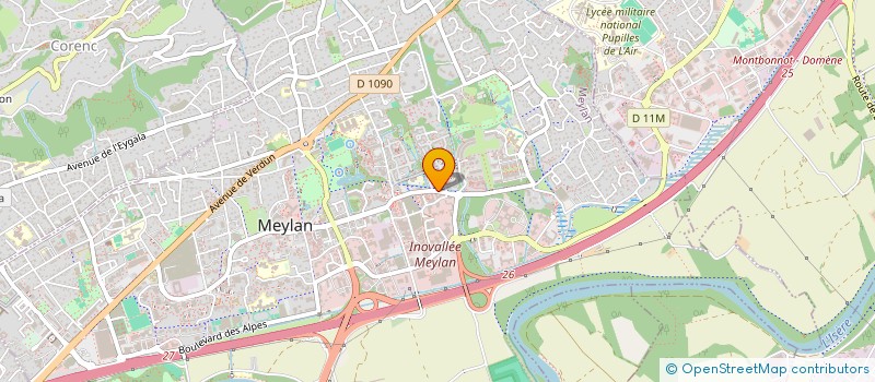 localisation de l'entreprise MADAME HELENE MENARD-CLAVIERE  MEYLAN