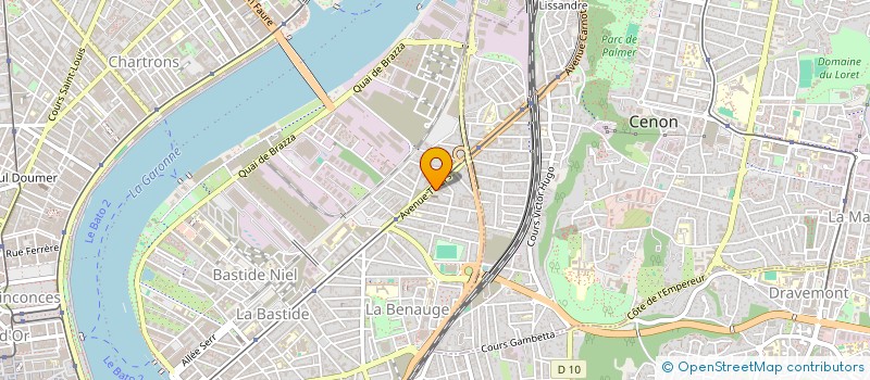 localisation de l'entreprise MADAME HELENE MERAL  BORDEAUX