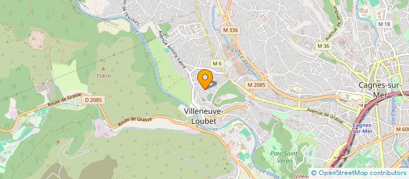 localisation de l'entreprise MADAME HELENE MERCIER à VILLENEUVE-LOUBET
