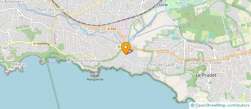 localisation de l'entreprise MADAME HELENE MERCIER  LE PRADET