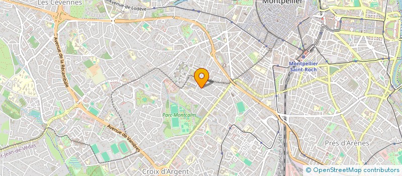 localisation de l'entreprise MADAME HELENE MERCOIRET à MONTPELLIER