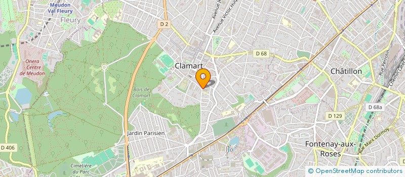 localisation de l'entreprise MADAME HELENE MERKLEN à CLAMART