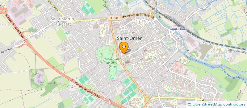 localisation de l'entreprise MADAME HELENE MERLIER  SAINT-OMER