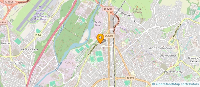 localisation de l'entreprise MADAME HELENE MERMILLOD GROSSEMAIN à ANNECY