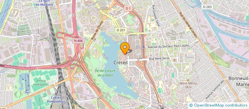 localisation de l'entreprise MADAME HELENE MERRAN  CRETEIL