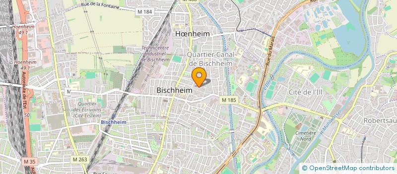 localisation de l'entreprise MADAME HELENE MERTON à BISCHHEIM