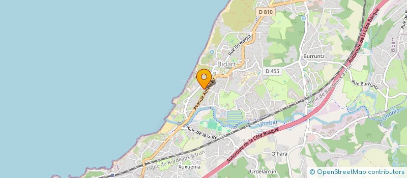 localisation de l'entreprise MADAME HELENE MESPLIE à BIDART