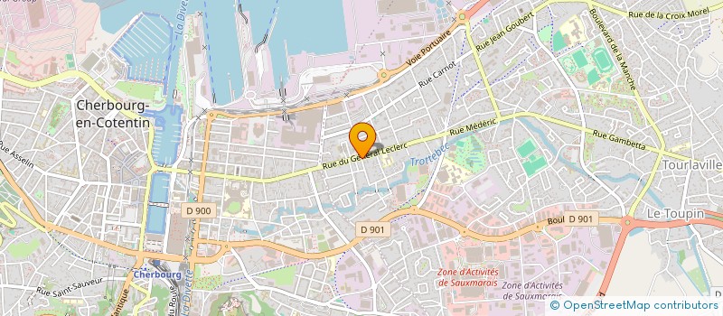 localisation de l'entreprise MADAME HELENE MEUNIER  CHERBOURG-EN-COTENTIN